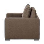 Fauteuil convertible LATINA basic Textile - Tissu Doran : Marron - Largeur : 110 cm