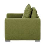 Slaapfauteuil LATINA Basic geweven stof - Stof Doran: Groen - Breedte: 110 cm