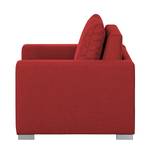 Fauteuil convertible LATINA basic Textile - Tissu Doran : Rouge - Largeur : 110 cm