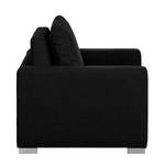 Fauteuil convertible LATINA basic Textile - Tissu Doran : Noir - Largeur : 110 cm