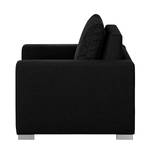 Fauteuil convertible LATINA basic Textile - Tissu Doran : Noir - Largeur : 110 cm