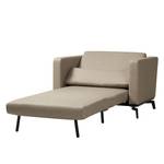 Slaapfauteuil Maven geweven stof Stof Zahira: Beige-Grijs