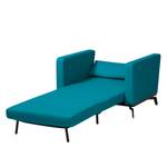 Slaapfauteuil Maven geweven stof Stof Zahira: Turquoise