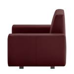 Fauteuil convertible Plaza Cuir véritable - Bordeaux - Sans fonction