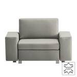 Fauteuil convertible Plaza Cuir véritable - Gris