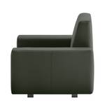 Fauteuil convertible Plaza Cuir véritable - Vert sapin - Sans fonction