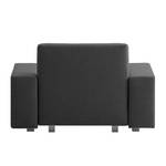 Fauteuil convertible Plaza Tissu - Anthracite - Sans fonction