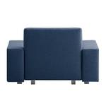 Slaapfauteuil Plaza geweven stof - Blauw - Geen functie