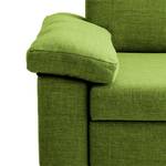 Fauteuil convertible Plaza Tissu - Vert - Accoudoir réglable