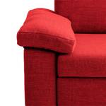 Poltrona letto Plaza Tessuto - Rosso - Bracciolo regolabile