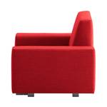 Fauteuil convertible Plaza Tissu - Rouge - Sans fonction