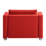 Slaapfauteuil Randa geweven stof - Rood