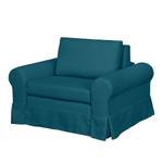 Fauteuil convertible Latina XIII Tissu - Bleu pétrole