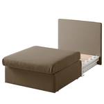 Fauteuil convertible Arctic I Tissu - Gris Sahara