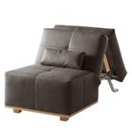 Fauteuil convertible Simla I Microfibre - Gris lava