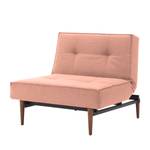 Fauteuil Splitback Styletto I geweven st geweven stof - Stof Soft: Coral