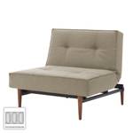 Fauteuil Splitback Styletto I geweven st geweven stof - Stof Coastal: Sandstone