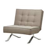 Slaapfauteuil Wave One geweven stof Stof Zahira: Beige-Grijs