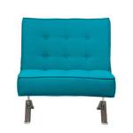 Slaapfauteuil Wave One geweven stof Stof Zahira: Turquoise