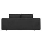 Schlafsofa Angie Webstoff Schwarz / Platin