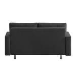 Canapé convertible Aura Tissu - Anthracite - Largeur : 156 cm