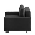 Schlafsofa Aura Webstoff Webstoff - Anthrazit - Breite: 176 cm