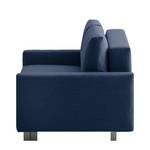 Slaapbank Aura geweven stof - Blauw - Breedte: 156 cm