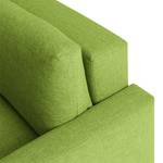 Canapé convertible Aura Tissu - Vert - Largeur : 156 cm