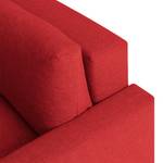 Slaapbank Aura geweven stof - Rood - Breedte: 176 cm