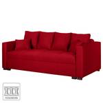 Schlafsofa Bela Cruz Strukturstoff Rot