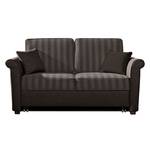 Schlafsofa Bernadett Webstoff Dunkelbraun - Liegefläche: 130 x 210 cm - Breite: 168 cm