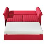 Divano letto Bernadett Tessuto Rosso Superficie del letto: 130 x 210 cm - Larghezza: 168 cm