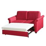 Divano letto Bernadett Tessuto Rosso Superficie del letto: 130 x 210 cm - Larghezza: 168 cm