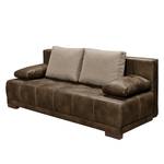 Schlafsofa Binibona Microvelour - Braun