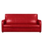 Schlafsofa Cadeby Kunstleder Rot