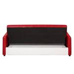 Canapé convertible Cadeby Cuir synthétique - Rouge