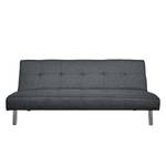 Canapé convertible Calow Tissu - Anthracite clair