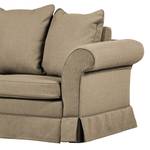 Schlafsofa Campagne (2,5-Sitzer) Webstoff - Muskat