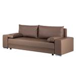 Sofa City Lounge (mit Schlaffunktion) Kunstleder Taupe