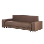 Sofa City Lounge (mit Schlaffunktion) Kunstleder Taupe