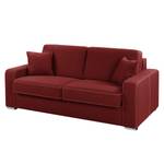 Schlafsofa Cleasby Flachgewebe - Rot