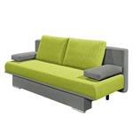 Clic-clac Competa Tissu / Microfibre - Vert citron / Gris - Avec éclairage