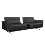 Schlafsofa Copperfield I Webstoff Webstoff - Stoff Parsa: Grau-Schwarz