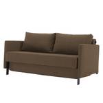 Schlafsofa Cubed 140 I Webstoff Stoff Coastal: Slate Brown