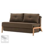 Schlafsofa Cubed Stoff Coastal: Slate Brown - Breite: 148 cm - Eiche Hell