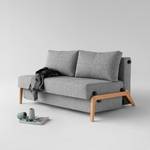 Schlafsofa Cubed 160 II Webstoff Grau - Eiche