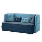 Schlafsofa Divri Webstoff Marineblau / Aqua