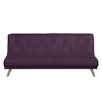 Schlafsofa Emerton Baumwollstoff Aubergine