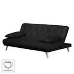 Schlafsofa Emerton Baumwollstoff Schwarz