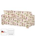 Schlafsofa Estela Flachgewebe - Beige geblümt